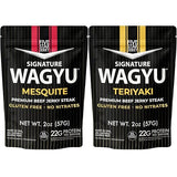 Five Star Wagyu Beef Jerky - Mesquite & Teriyaki Variety 2-Pack (4oz)