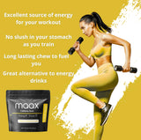 Maax Caffeine Energy Gum | 125mg of caffeine per piece | Tropical Mango | 125 total pieces per bag