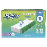 Swiffer Sweeper Wet Cloth Refill, White 64 Count
