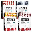 That's it. (48 Count) Variety Pack | Strawberry, Blueberry, Mango & Cherry flavors | 100% Natural Real Fruit bars. Strawberry. Plant-based, Vegan