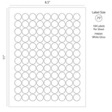 Personalized Baby Shower DIY Kiss Stickers, Sonogram Photo (108ct) - Blue
