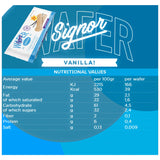 Cabrioni Italian Vanilla Signor Wafer - Delicious Wafer Sticks with No Palm Oil - Italian Cookies Made with Natural Ingredients for a Light, Crunchy