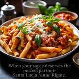 Pasta Santa Lucia Penne Rigate, Pack Of 10 (16 Oz Each), Authentic Italian Ridged Penne, 100% Durum Wheat For Baked Ziti & Marinara Sauce, Non-GMO