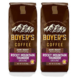 Rocky Mountain Thunder, Dark Roast, Ground Coffee, 2-Pack (1.5lb)
