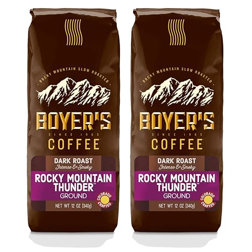 Rocky Mountain Thunder, Dark Roast, Ground Coffee, 2-Pack (1.5lb)