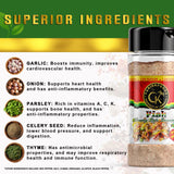 Caribbean Kitchen Fish Seasoning (4 Oz) -100% All Natural Premium Ingredients | Healthy Premium Spice Blend for All Foods - Kosher, Low Sodium