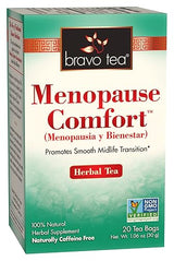 Bravo Tea Menopause Comfort Herbal Tea Caffeine Free, 20 Tea Bags, 6 Count
