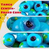 Apexy Sour Planet Gummies - with Fruity Liquid Center Eyeball Candy for Halloween, Birthday, Trick Or Treat, Party Candy - Jelly Filled Gummies, Fat