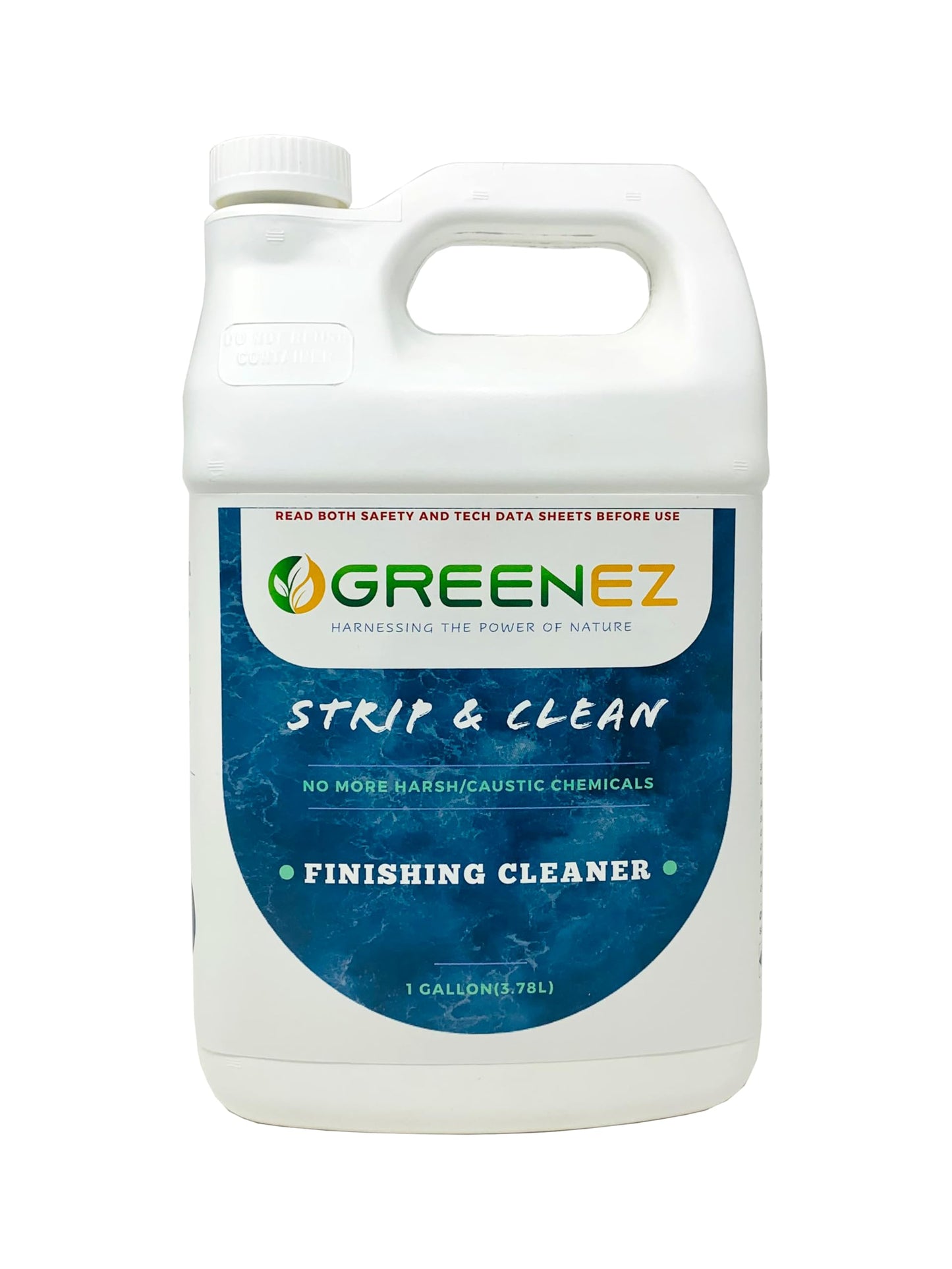 GREENEZ Cleaner | Heavy-Duty Stripper Residue & Grease Remover for Wood | Concentrated Kitchen Degreaser & Stain Remover | Prepares Surfaces for New