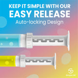 Simple Life Toilet Gel Stamp - Fresh Flower Scent, Anti-Limescale Toilet Cleaner Gel, Deodorizing & Long-Lasting Freshness, 32 Stamps Variety Pack