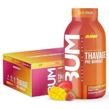 RAW Ready to Drink Pre-Workout Drink - BUM Thavage RTD Preworkout Shakes - Energy Supplement Drinks with Beta Alanine, L-Citrulline & Caffeine - Zero