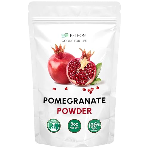 Pomegranate Powder 8 oz - Pure All Natural Powder for Juice, Tea, Smoothies, Baking, Beverage