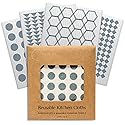 CLEANOMIC Reusable Kitchen Cloths (4 Pack) - Kitchen Washcloths, Dish Towels, Cleaning Cloths, Dish Cloths for Washing Dishes, Dish Rags for Washing