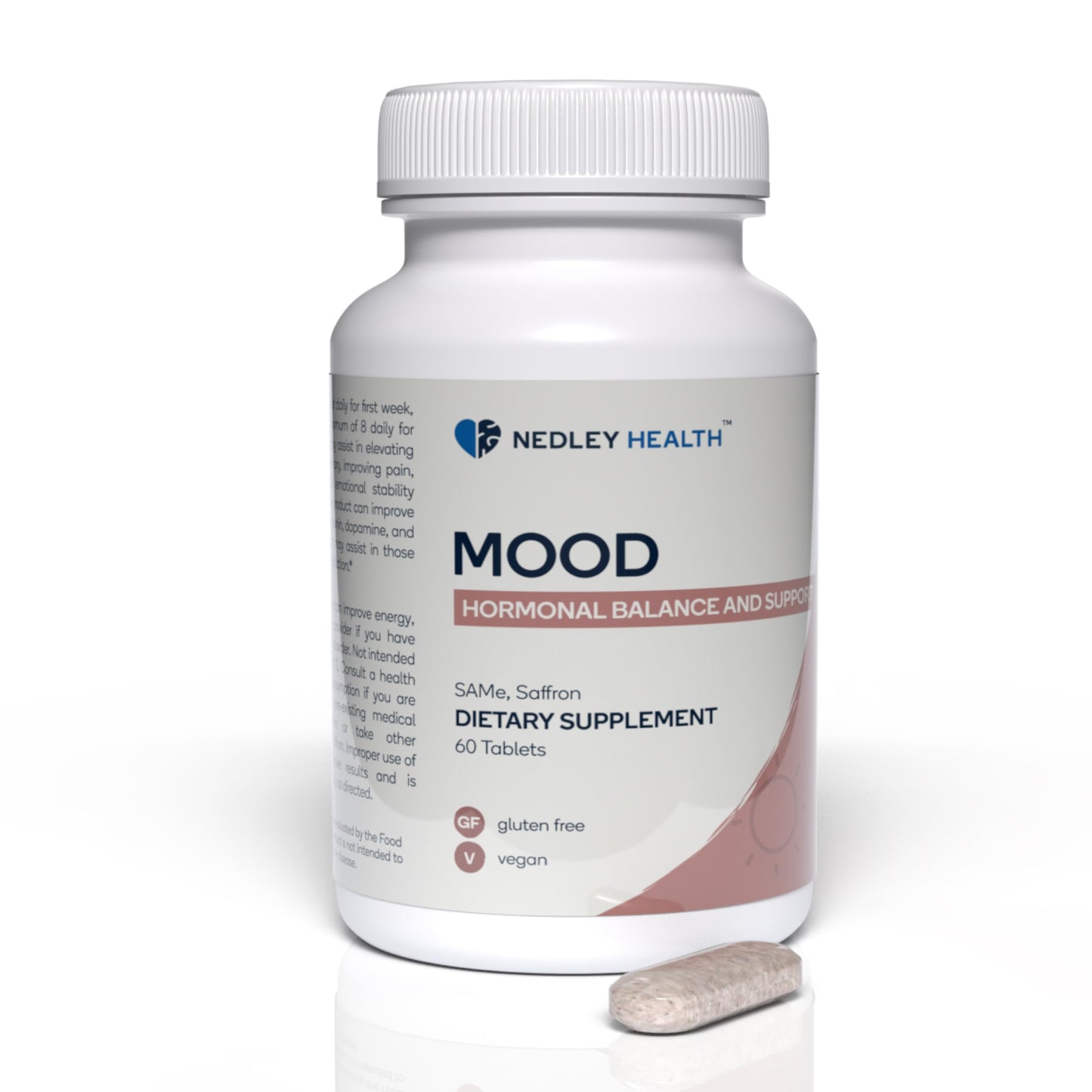 Nedley Health Mood - Emotional Balance & Serotonin Support Supplement - Same, Saffron Extract - 60 Tablets (Mood)