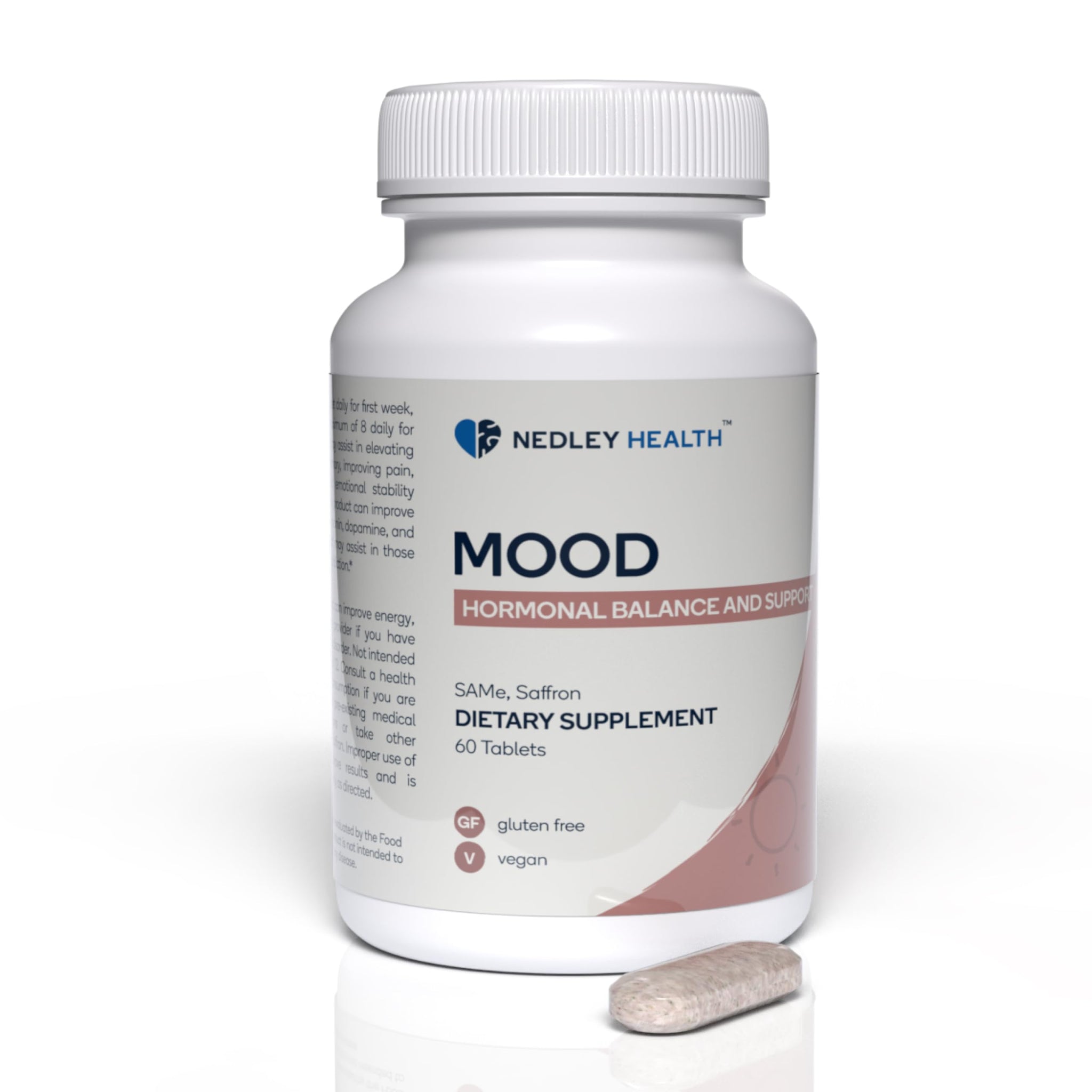 Nedley Health Mood - Emotional Balance & Serotonin Support Supplement - Same, Saffron Extract - 60 Tablets (Mood)