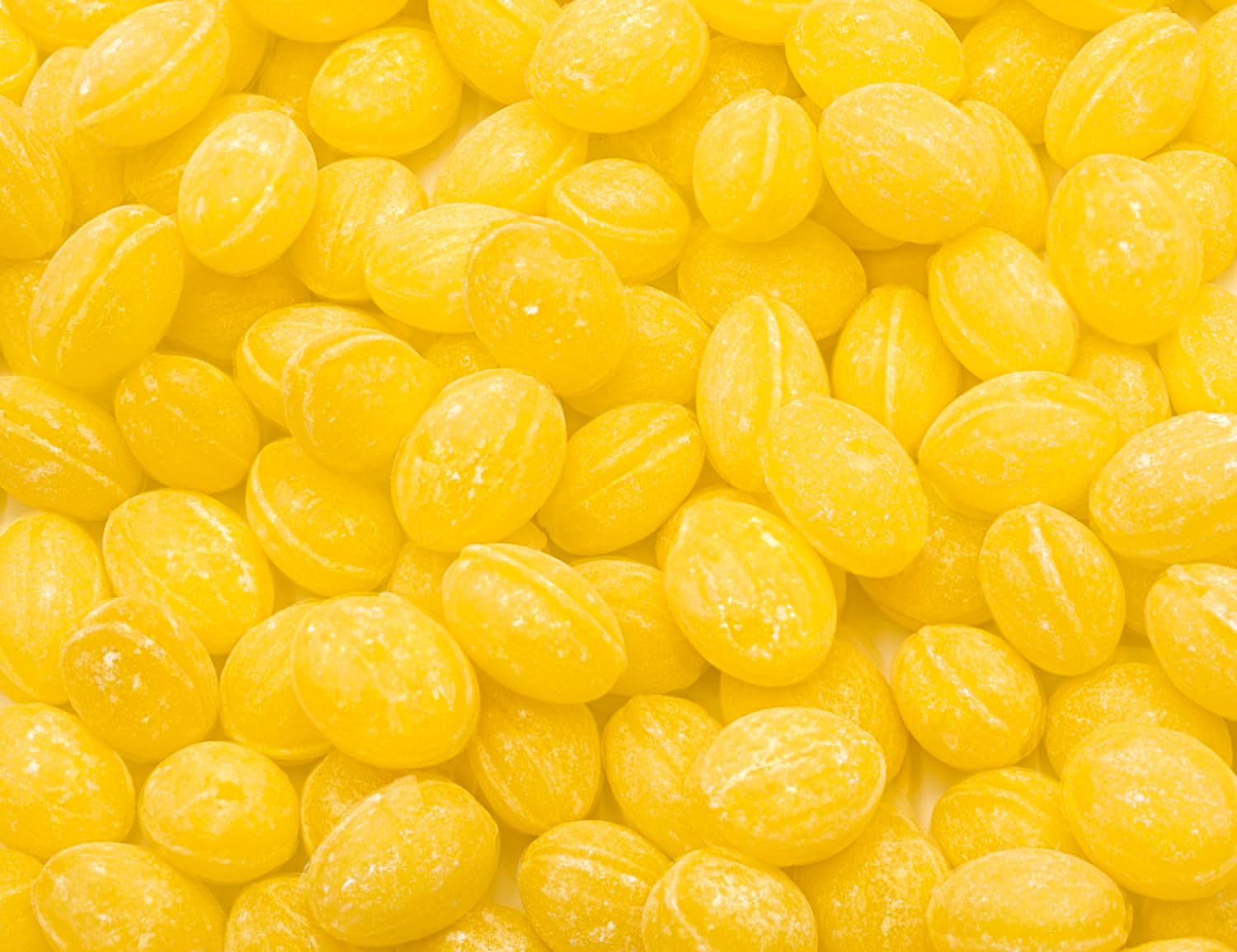 Sanded LEMON Drops Hard Candy 2 lb - Bulk, Old Fashioned Candy, Natural Flavor, Fat Free