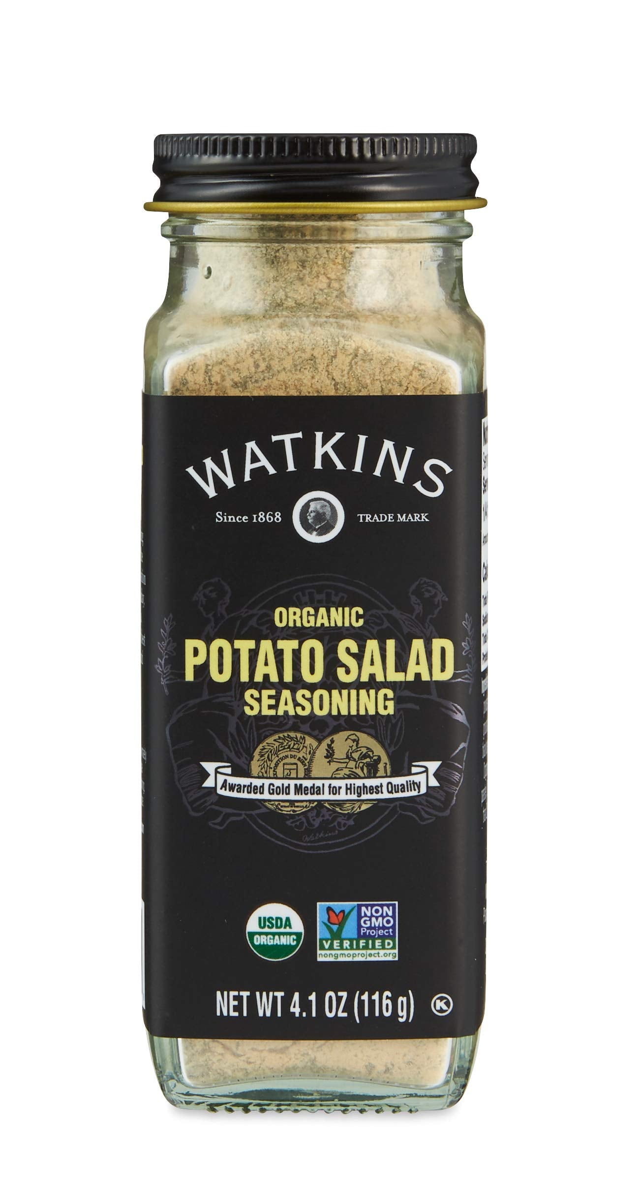 Watkins Gourmet Organic Spice Jar, Potato Salad Seasoning, Non-GMO, Kosher, 4.1 oz. Bottle, 1-Pack