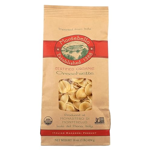 MONTEBELLO Organic Orecchiette Pasta, 1 Pound - 12 per case.