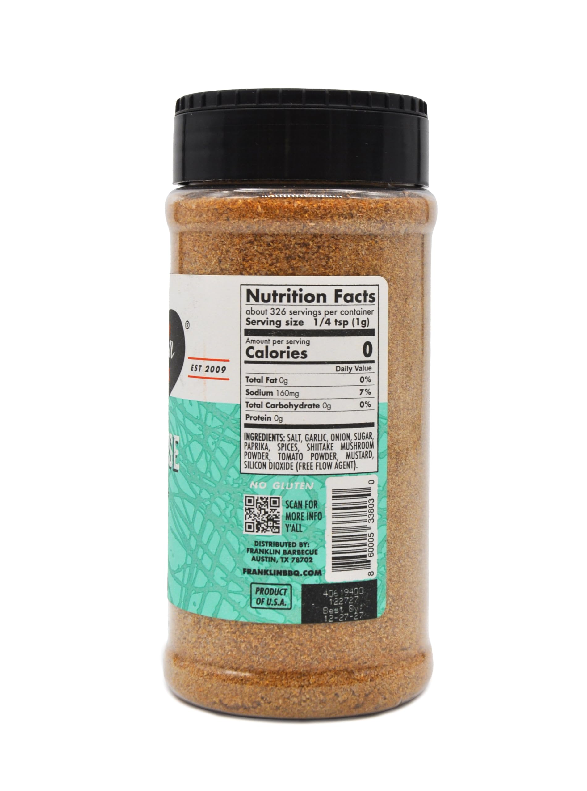 Franklin Barbecue All Purpose Spice Seasoning