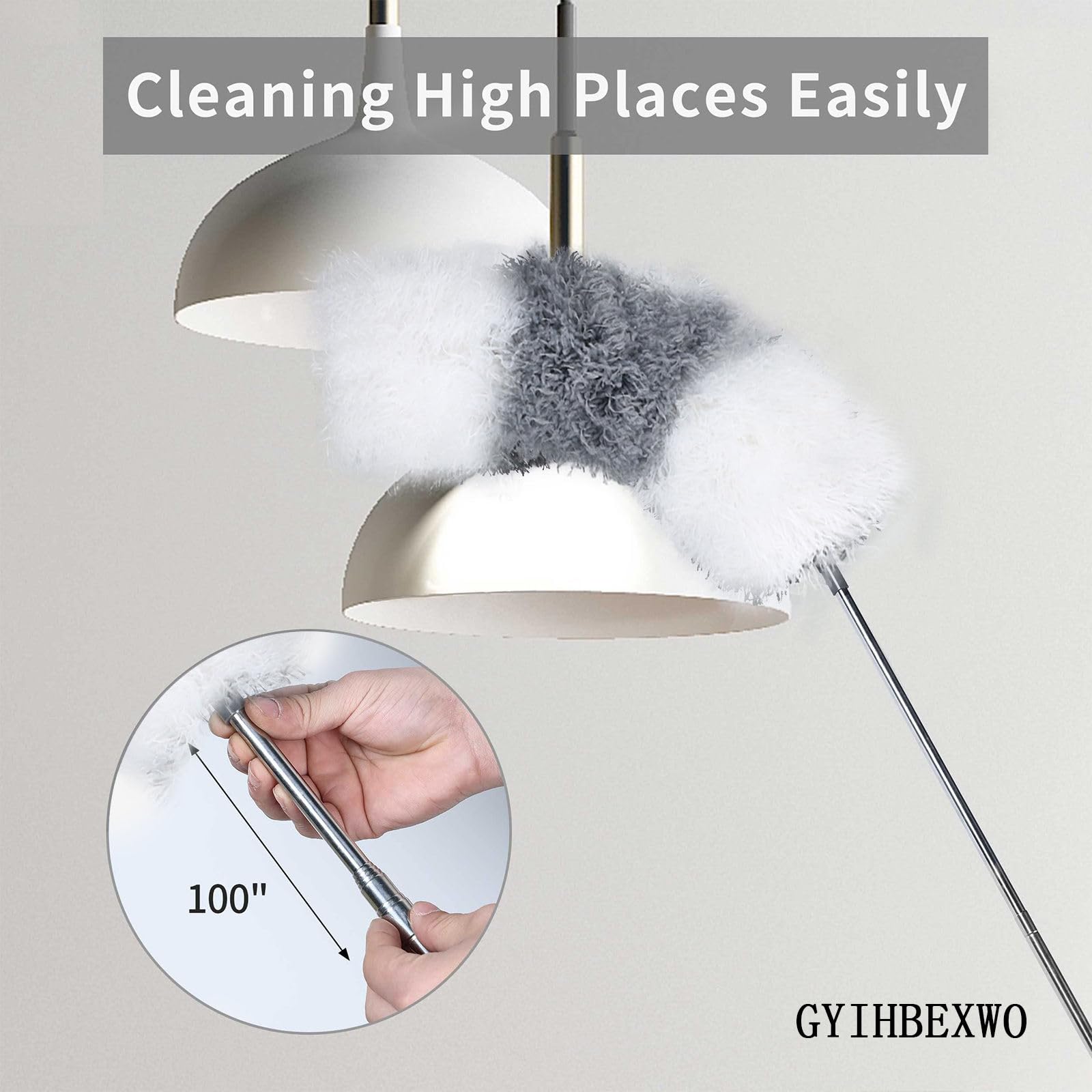GYIHBEXWO Duster Cleaning Brush Dusters for Cleaning Fan Duster For Ceiling Fan Blades Dust Brush Microfiber Duster Cobweb Extendable Duster Ceiling