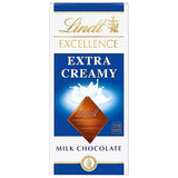 Lindt EXCELLENCE Extra Creamy Milk Chocolate Candy Bar, Milk Chocolate, 3.5 oz. Bar