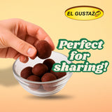 El Gustazo Tamarind Balls Candy, Dulce de Tamarindo Natural, Sweet & Tangy Flavor, 8 oz Pack