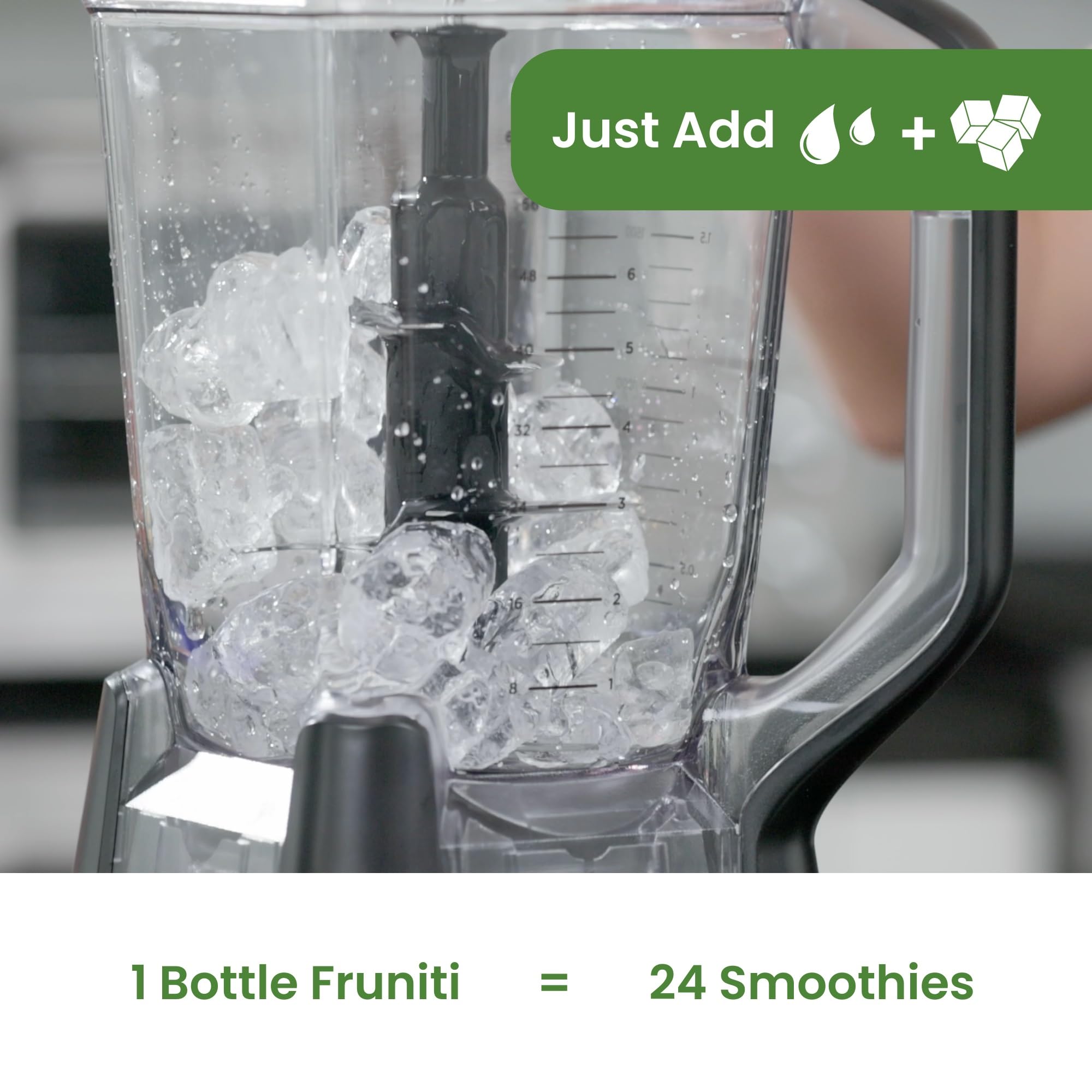 Fruniti Super Greens Smoothie Mix - Cleanse + Detox - No Sugar Added - Fruit + Veggie Puree - Spirulina, Spinach, Kale, Cucumber, Lemongrass, Apple