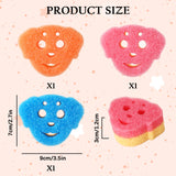3 Pack Cute Dog Dish Sponge, Dual-Sided Cleaning Reusable Scrubbing Sponges for Dishes, Kitchen Accessories Dishwashing Sponge Scrubbers Kitchen