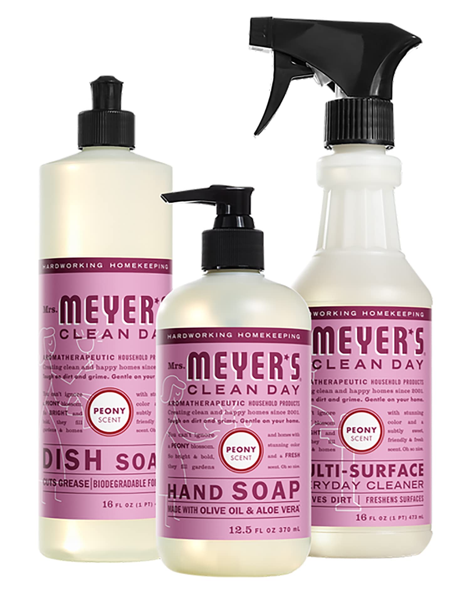 Mrs. MEYER'S Clean Day Limited Edition Scent Kitchen Basics Set (Peony)