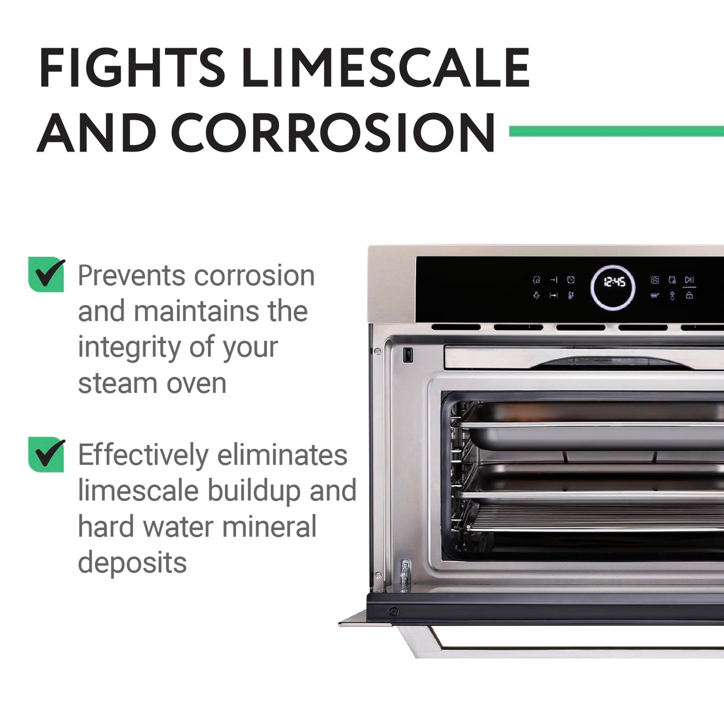 IMPRESA Steam Oven Descaling Solution - 8 Fl Oz Steam Oven Cleaner & Descaler - Compatible with Wolf, Miele, Thermador, Gaggenau, Bosch & Smeg