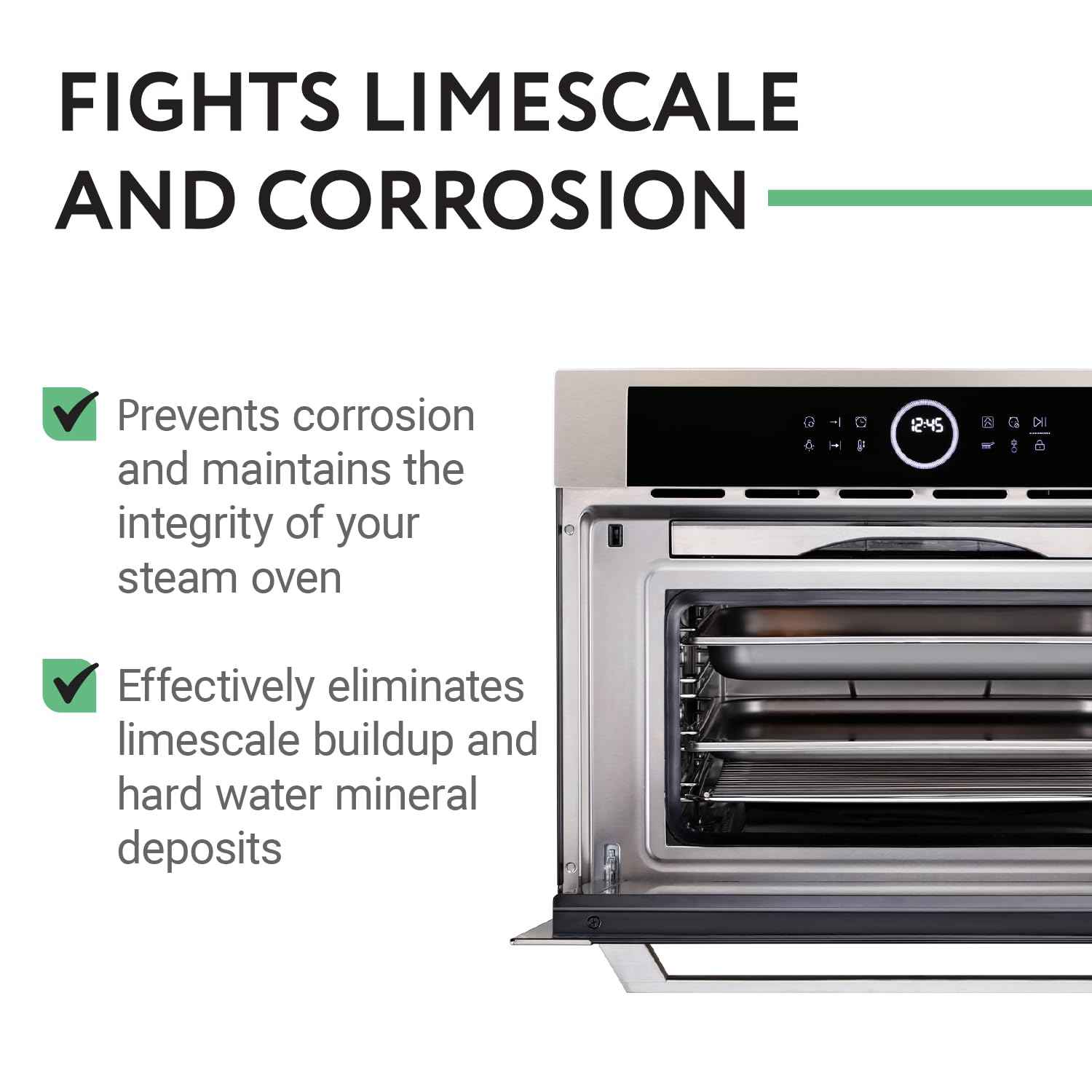 IMPRESA Steam Oven Descaling Solution - 8 Fl Oz Steam Oven Cleaner & Descaler - Compatible with Wolf, Miele, Thermador, Gaggenau, Bosch & Smeg