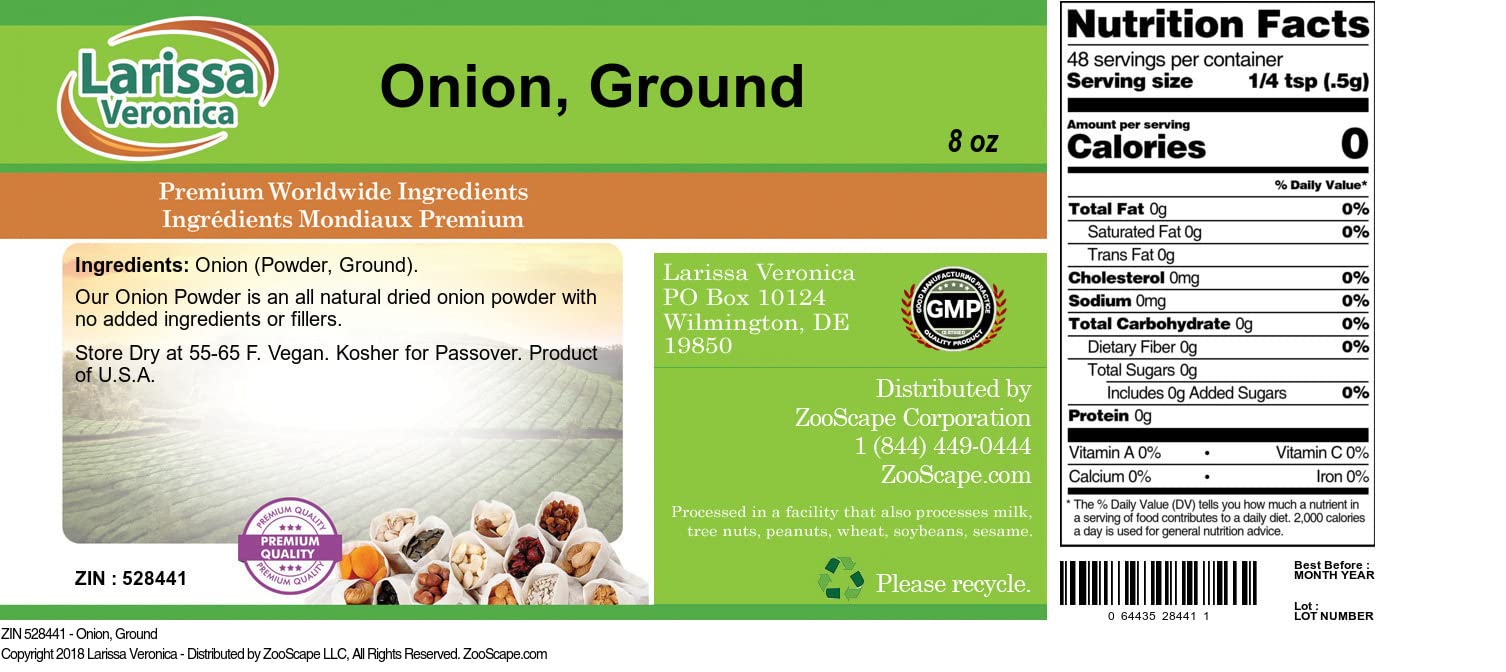 Onion, Ground (8 oz, ZIN: 528441) - 3 Pack