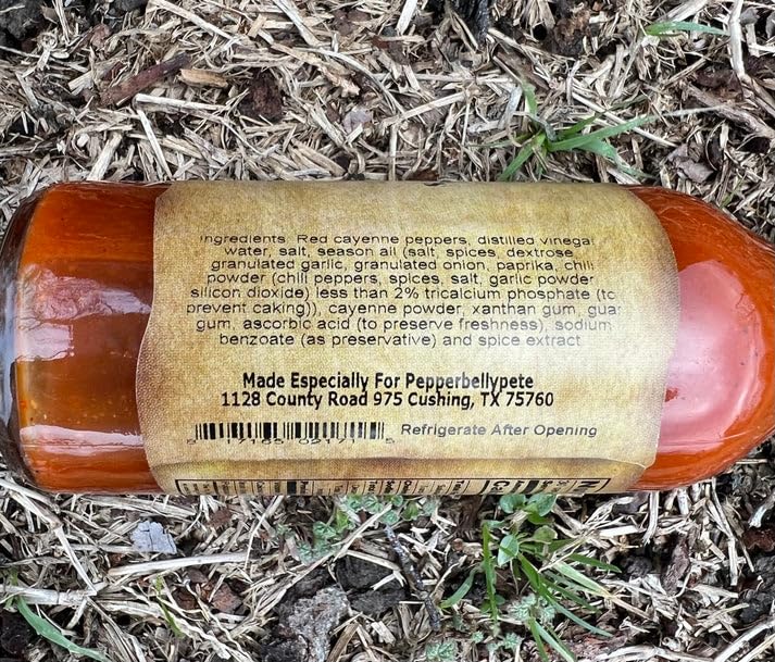Pepper Belly Pete's Zippy-Zap Gourmet Hot Sauce-Pepper Sauce-Premium Red Cayenne 5oz