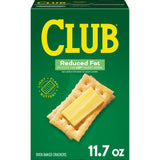 Club Crackers, Lunch Snacks, Snack Crackers, Reduced Fat, 11.7oz Box (1 Box)