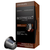 Bestpresso Coffee for Nespresso Original Machine 120 pods Certified Genuine Espresso Chocolate Blend (Medium Intensity) Pods Compatible with Nespresso