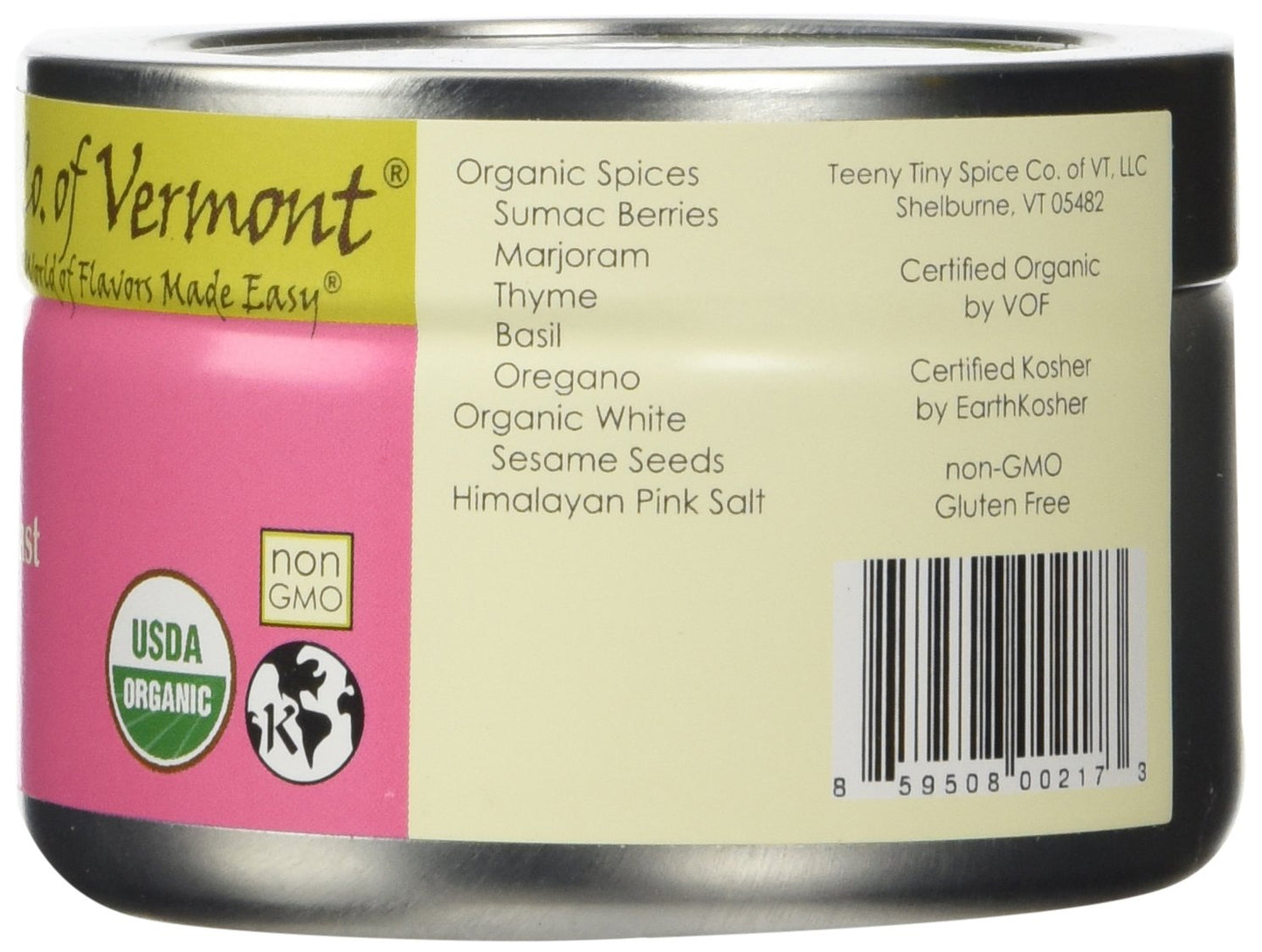 Teeny Tiny Spice Co. of Vermont Organic Za'atar, 2.8 Oz
