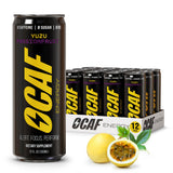 ØCAF Energy Paraxanthine Energy Drink - Caffeine Alternative, Sugar Free, Yuzu Passionfruit, Clean Focus & Alertness, No Jitters, No Crash