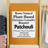 Roses Natural Natural Enzyme Laundry Booster - Patchouli | 6 Enzyme | Deep Clean System | Earthy Essential Oil Scent | Biodegradable | HE Safe |