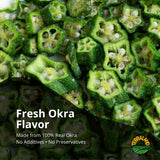 Terraland Okra Crispy Cubes-Sea Salt, Crispy & Crunch, Vegan, No Additives, Idea for Snacking or Pairing with Salad and Cereal 2oz Bag - Pack of 2