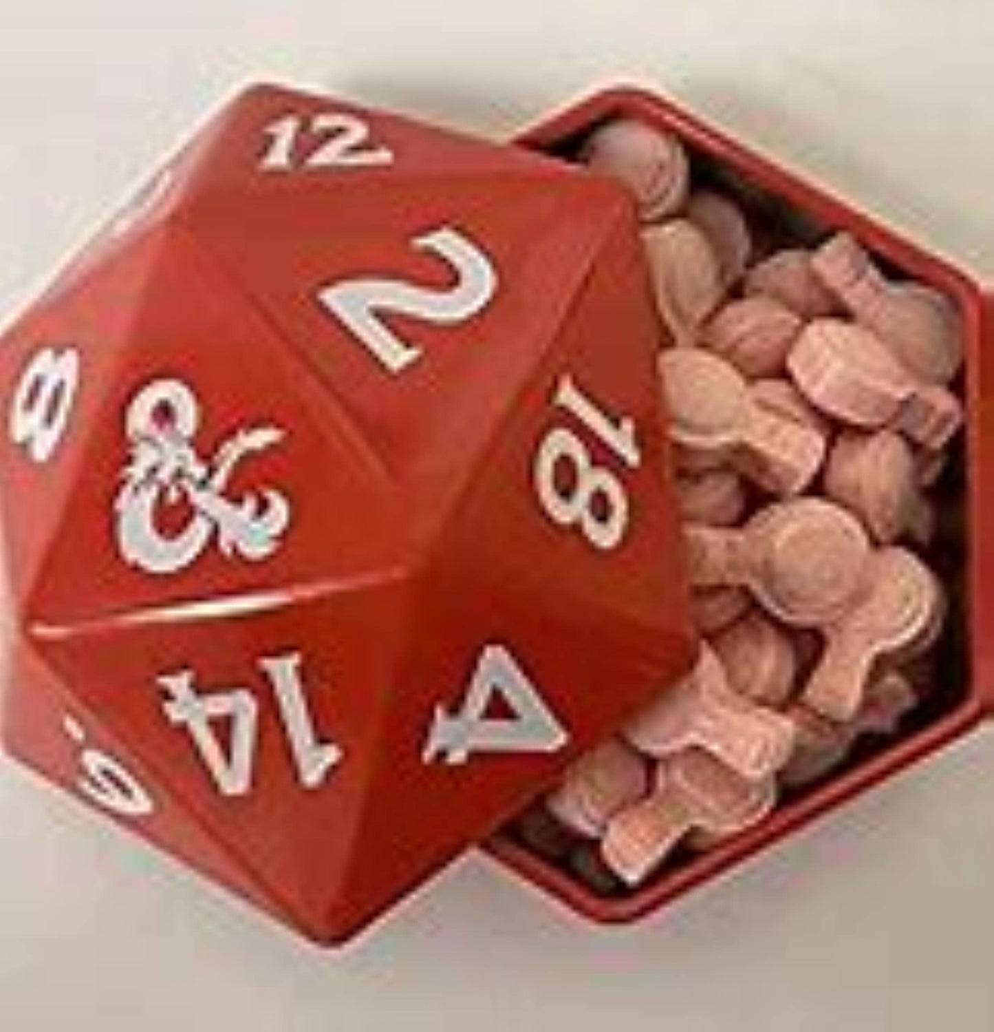 Boston America Dungeon and Dragons D&D DND D20 +1 Potion Sour Candy Collectible Tin - Twelve (12) Tins with Store Display - Sour Cherry Flavor