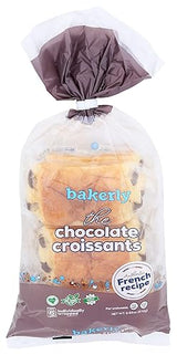 bakerly Chocolate Croissants, 9.52 Ounce.