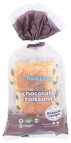bakerly Chocolate Croissants, 9.52 Ounce.