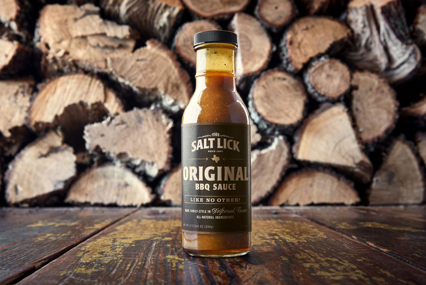 Salt Lick BBQ Sauce and Dry Rub Gift Pack - Driftwood Texas BBQ Sauces and Seasoning Set Original Dry Rub, Original and Spicy BBQ Sauce