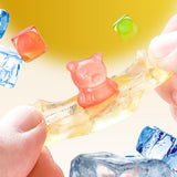Fruit Peelable Candy, Delicious Peelable Gummies Fudge, 50% Juice Content White Peach Mango Grape Candy, Tasty Sour-Sweet Desserts Casual Snacks
