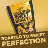 Hampton Farms - Super Extra-Large Sweet Honey Roasted Peanuts - 40 oz Resealable Bag - 2-Pack - Crunchy Glazed Snack for Charcuterie Boards, Lunches