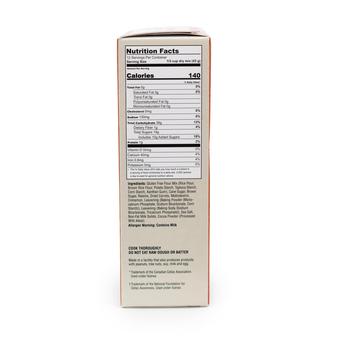 Heartland Gourmet Gluten Free Carrot Cake Mix - Soft and Moist - Certified Gluten Free Ingredients - All Purpose - Safe for Celiac Diet - 2020 - Pack of 1