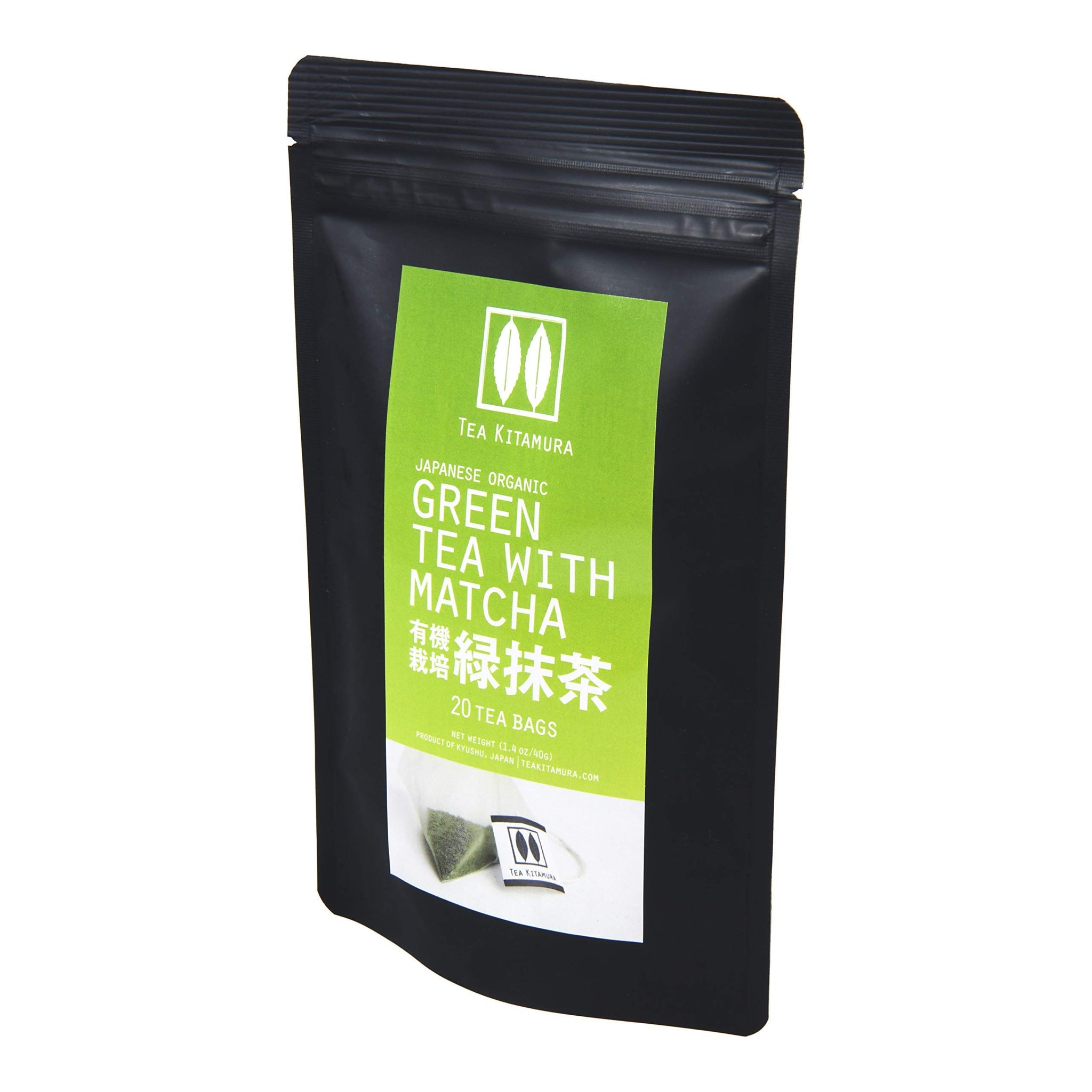 Organic Single-origin Japanese Matcha Green Tea ??? (Ryoku-Matcha) 20 Tea Bags by Tea Kitamura