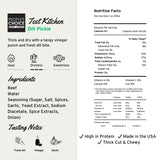 People’s Choice Beef Jerky - Test Kitchen - Dill Pickle - Dry Texture - 13g Protein - Made in USA - 1 Pound (16 oz) Bag