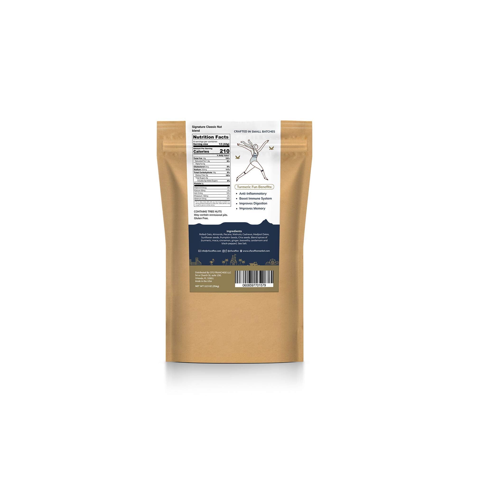 CFS GRANOLA, GLUTEN FREE PLANT-BASED, NON GMO 12 OZ (GOLDEN MYLK)