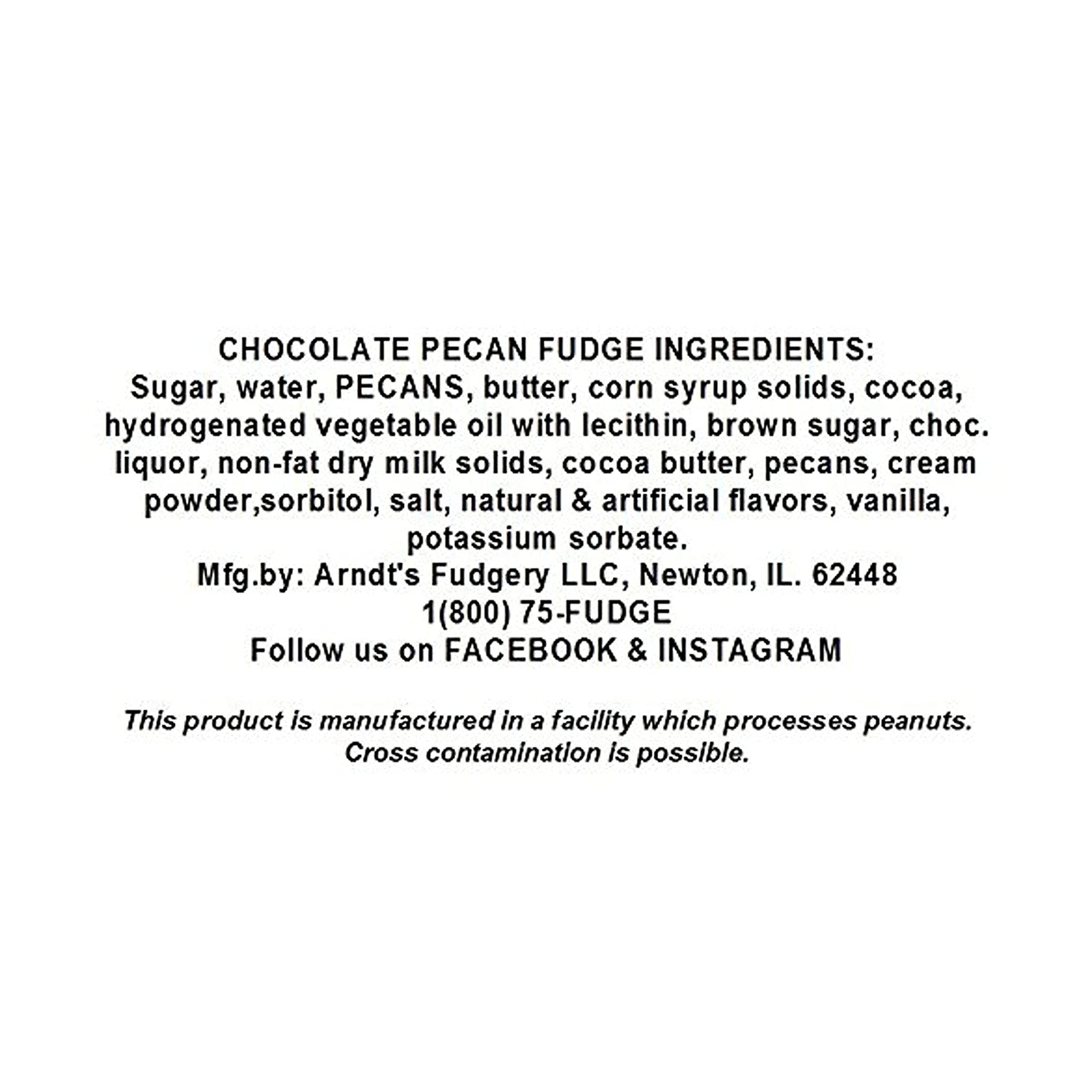 Home Made Creamy Fudge Chocolate Pecan - 1 Lb Box